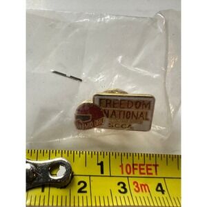 Vintage SCCA Freedom National Mid-Ohio Cincinnati Region Racing Lapel Pin Gold